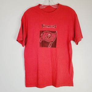 Buccaneers Fro Bro's NFL Tee Red Mens Large T-Shirt
